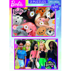 2 dėlionės (puzzle) 2x100 BARBIE 6-8metų 2 dėlionės (puzzle) 2x100 BARBIE 6-8metų