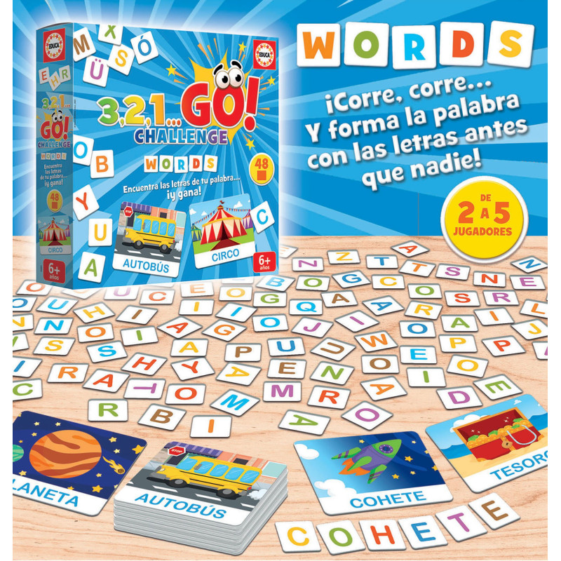 Žaidimas 3,2,1...GO! CHALLENGE WORDS 6-99metų Žaidimas 3,2,1...GO! CHALLENGE WORDS 6-99metų