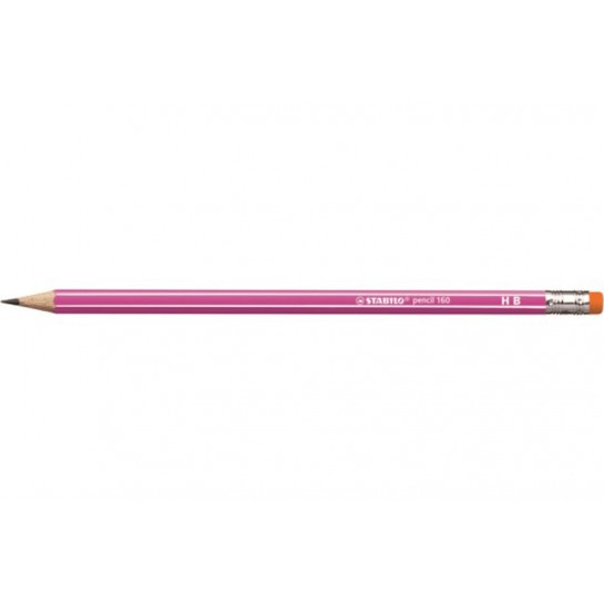 Pieštukas 160 HB su trintuku pink Pieštukas 160 HB su trintuku pink
