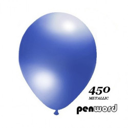 Balionai 12" Metalic Penword 100vnt mėlyni