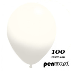 Balionai 12" Penword 100vnt balti