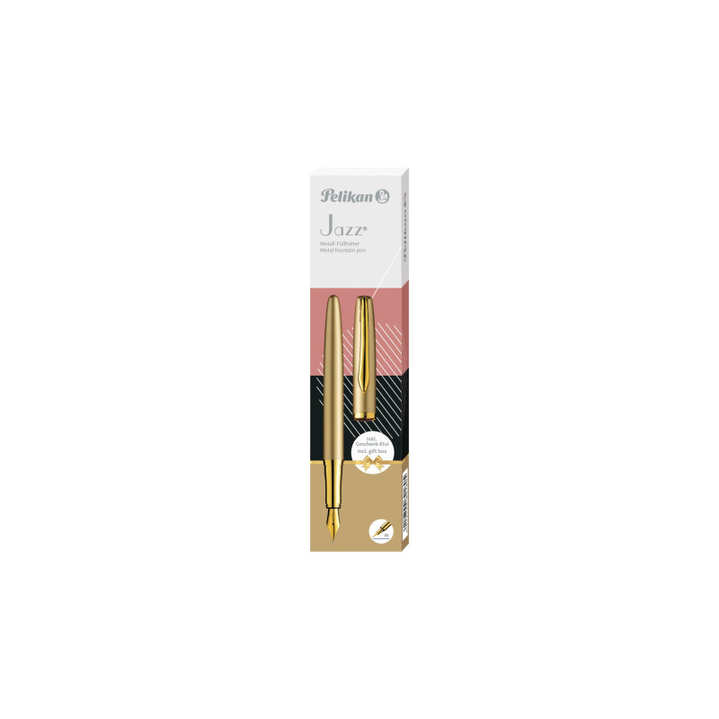 Plunksnakotis JAZZ NOBLE elegance yellow gold dėžutėje Plunksnakotis JAZZ NOBLE elegance yellow gold dėžutėje