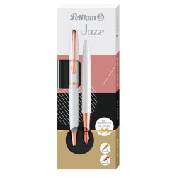 Tušinukas+plunksnakotis JAZZ NOBLE elegance pearl white Tušinukas+plunksnakotis JAZZ NOBLE elegance pearl white