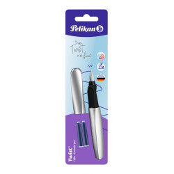 Plunksnakotis TWIST P457M silver + 2kapsulės bls