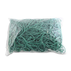 Gumytės 1kg 130mm žalia 3mm pločio