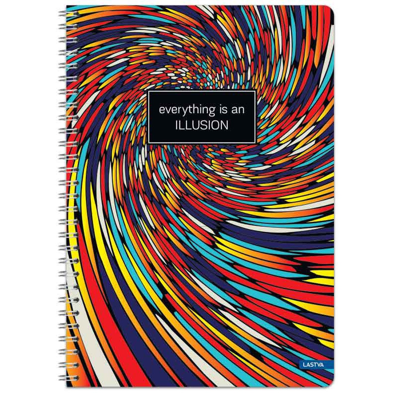 Sąsiuvinis su spirale A5 100lap 70g lang ILLUSION