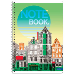 Sąsiuvinis su spirale A5 60lap 70g lang CITY