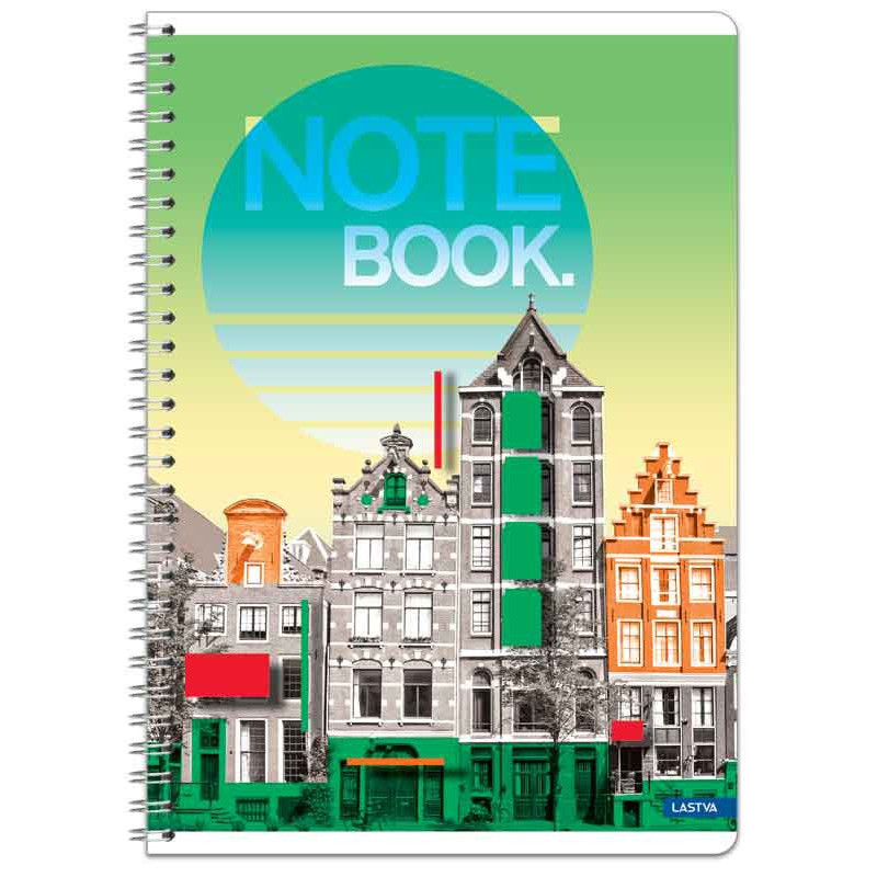 Sąsiuvinis su spirale A5 60lap 70g lang CITY