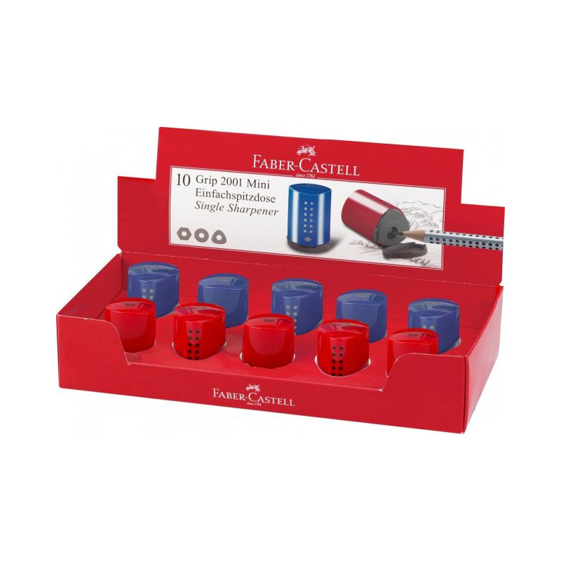 Drožtukas Grip mėl/raud. spalvų mini Faber Castel Drožtukas Grip mėl/raud. spalvų mini Faber Castel
