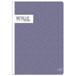 Sąsiuvinis(platus) A5 24lap 80g lin METALLIC