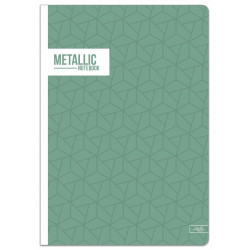 Sąsiuvinis(platus) A5 24lap 80g lin METALLIC