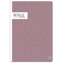Sąsiuvinis(platus) A5 24lap 80g lin METALLIC