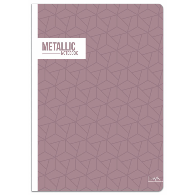 Sąsiuvinis(platus) A5 24lap 80g lin METALLIC