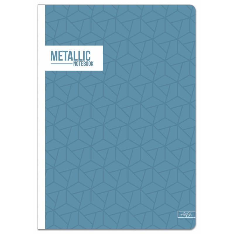Sąsiuvinis(platus) A5 24lap 80g lin METALLIC