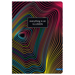 Sąsiuvinis(platus) A5 48lap 80g lin ILLUSION