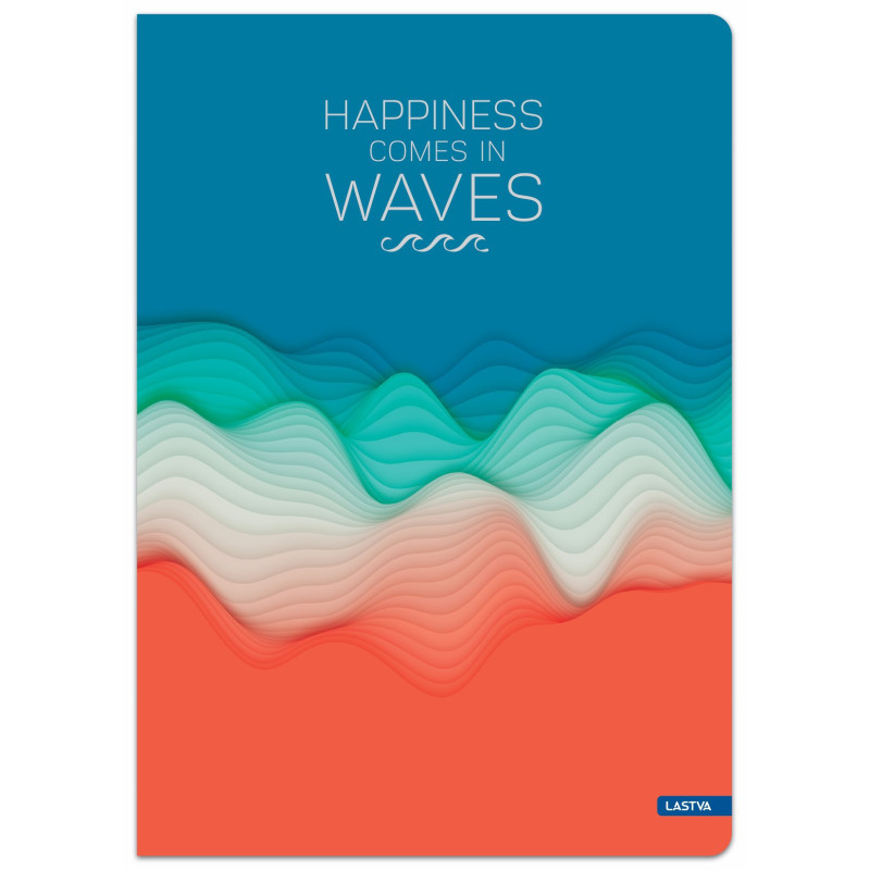 Sąsiuvinis(platus) A5 60lap 80g lin WAVES