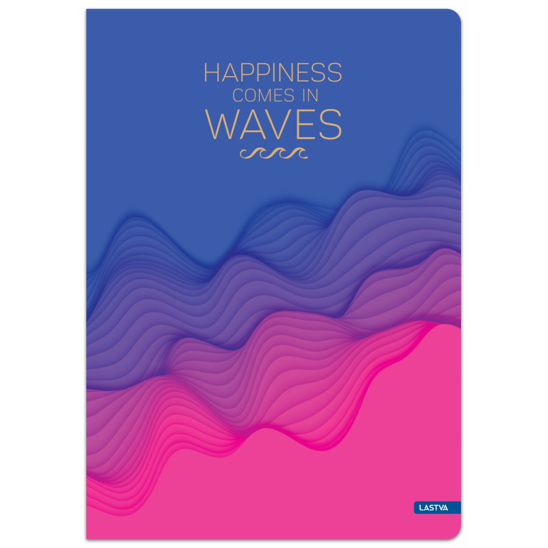 Sąsiuvinis(platus) A5 60lap 80g lin WAVES Sąsiuvinis(platus) A5 60lap 80g lin WAVES