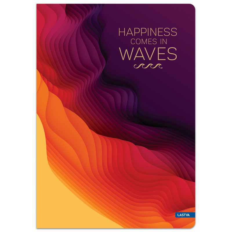 Sąsiuvinis(platus) A5 60lap 80g lin WAVES