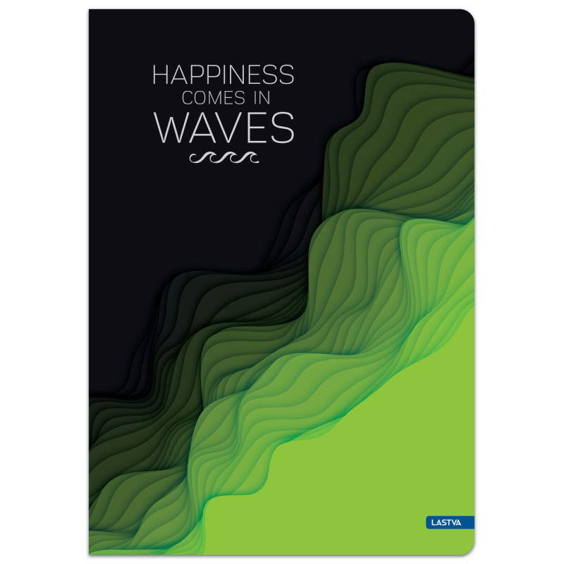 Sąsiuvinis(platus) A5 24lap 80g lin WAVES