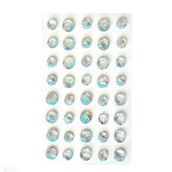 Dekor.lipnūs kristalai mix 40vnt fish scale