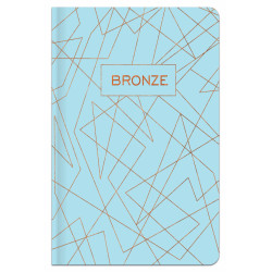 Užrašų knygutė A6 96lap 70g lang BRONZE