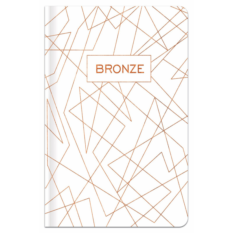 Užrašų knygutė A6 96lap 70g lang BRONZE