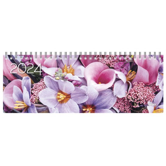 Kalendorius stalinis MEMO CARD pink flowers