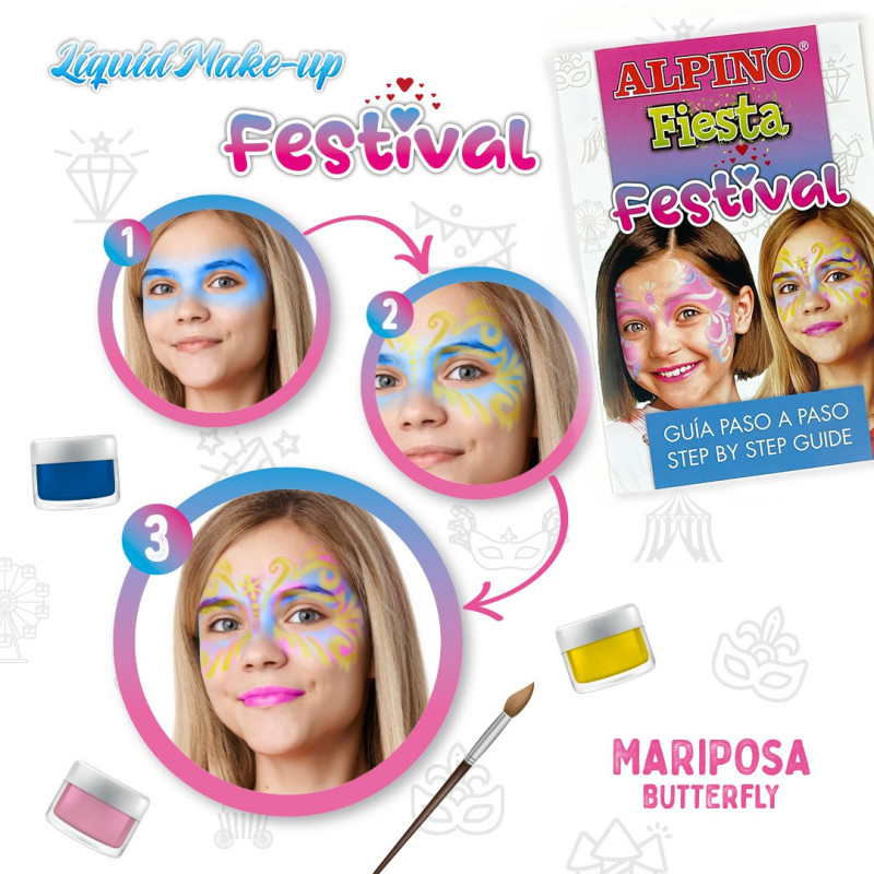 Makiažo rinkinys ALPINO Fiesta FESTIVAL 4sp Makiažo rinkinys ALPINO Fiesta FESTIVAL 4sp