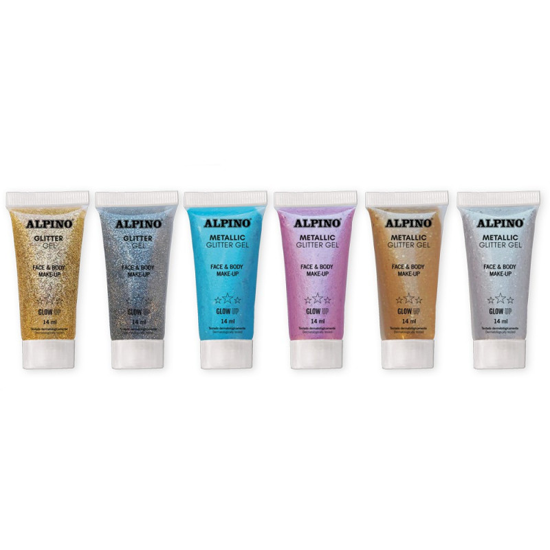Grimo rinkinys ALPINO Metallic+Glitter 36vnt Grimo rinkinys ALPINO Metallic+Glitter 36vnt