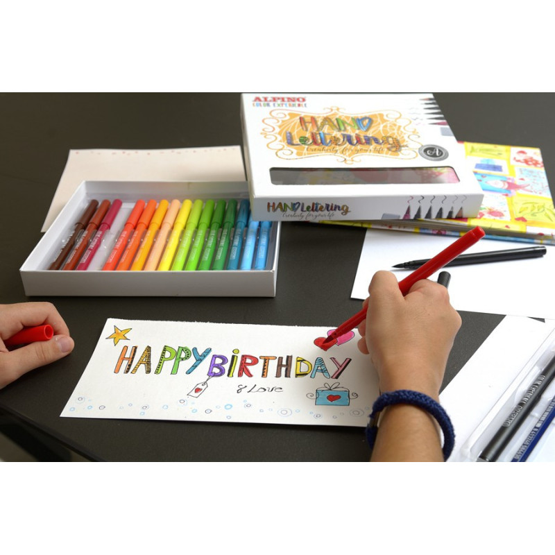 Rinkinys kūrybai ALPINO Color experience hand lettering Rinkinys kūrybai ALPINO Color experience hand lettering