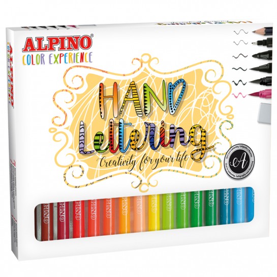 Rinkinys kūrybai ALPINO Color experience hand lettering