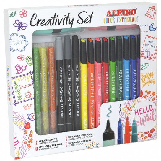 Rinkinys kūrybai ALPINO Color experience creativity set