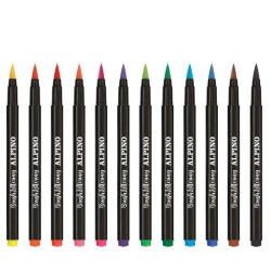 Teptukiniai flomasteriai ALPINO Color Experience brush lettering 12sp Teptukiniai flomasteriai ALPINO Color Experience brush lettering 12sp