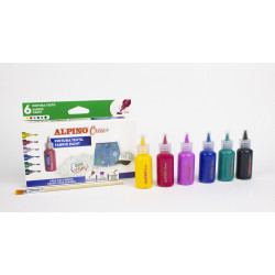Dažai tekstilei ALPINO Crea+ 6sp Dažai tekstilei ALPINO Crea+ 6sp