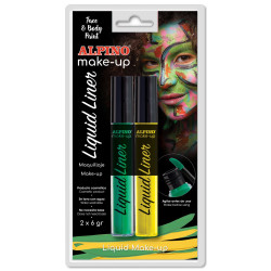 Veido dažai ALPINO Liquid liner yellow+green