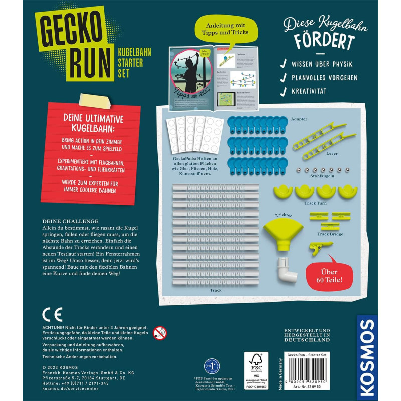 Lavinamasis rinkinys GECKO RUN-STARTER SET 8-99 Lavinamasis rinkinys GECKO RUN-STARTER SET 8-99