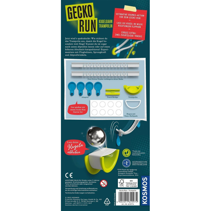 Lavinamasis rinkinys GECKO RUN-TRAMPOLINE EXTENSION 8-99 Lavinamasis rinkinys GECKO RUN-TRAMPOLINE EXTENSION 8-99