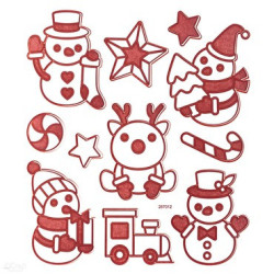 Rinkinys lipdukų gamybai SNOWMEN Rinkinys lipdukų gamybai SNOWMEN