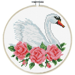 Siuvinėjimo kryželiu rinkinys ROSE SWAN 15x0