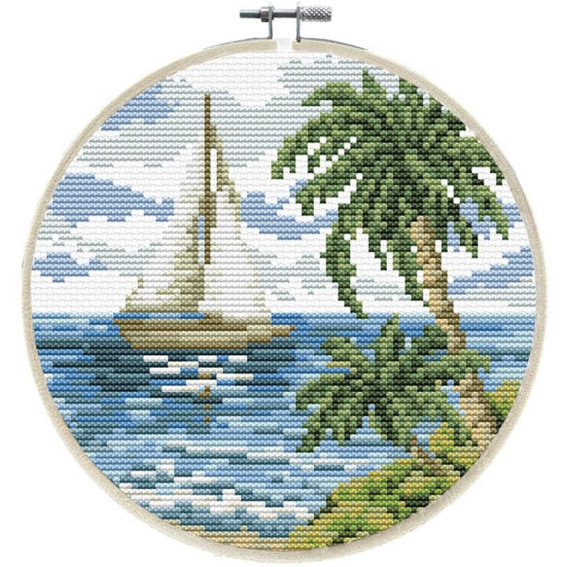 Siuvinėjimo kryželiu rinkinys SAILING AWY 15x0