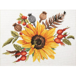 Siuvinėjimo kryželiu rinkinys AUTUMN BOUQUET 34x25,60
