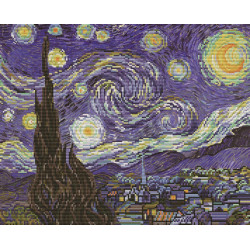 Siuvinėjimo kryželiu rinkinys STARRY NIGHT 41x33