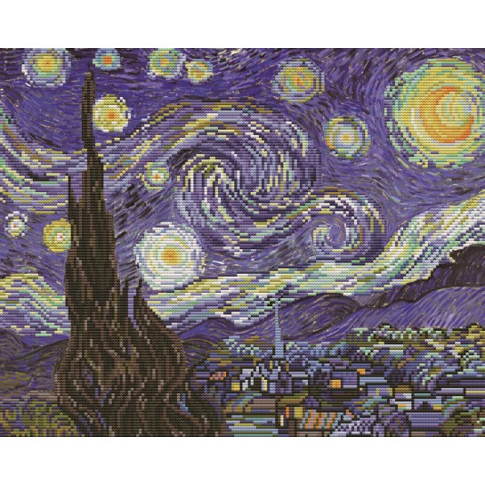 Siuvinėjimo kryželiu rinkinys STARRY NIGHT 41x33