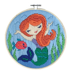 Siuvinėjimo rinkinys MERMAID SONG 15,20x15,20