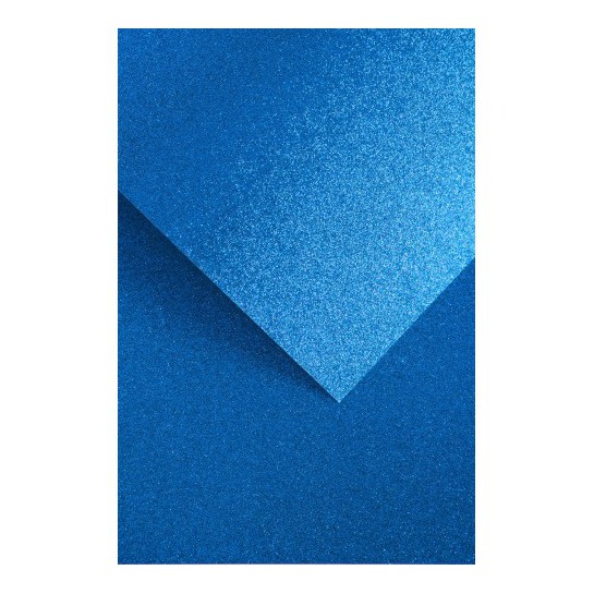 Blizgus kartonas A4 210g 5lap mėlynas