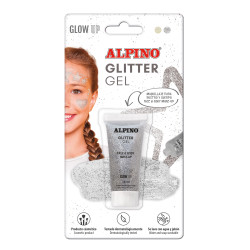 Gelis grimui 14ml ALPINO Glitter silver  bls