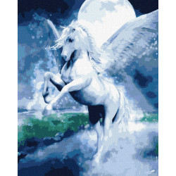 Tapyba pagal skaičius: PASAKIŠKAS PEGASAS 40x50 dėžutėje