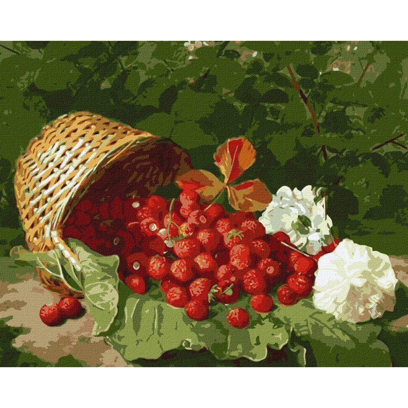 Tapyba pagal skaičius: KREPŠELIS SU BRAŠKĖMIS William Hammer 40x50 dėžutėje Tapyba pagal skaičius: KREPŠELIS SU BRAŠKĖMIS William Hammer 40x50 dėžutėje