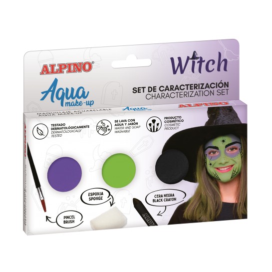 Makiažo rinkinys ALPINO Witch Aqua make-up 3sp