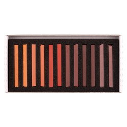 Sausų pastelių rinkinys 12vnt rudų atsp.8592B Sausų pastelių rinkinys 12vnt rudų atsp.8592B